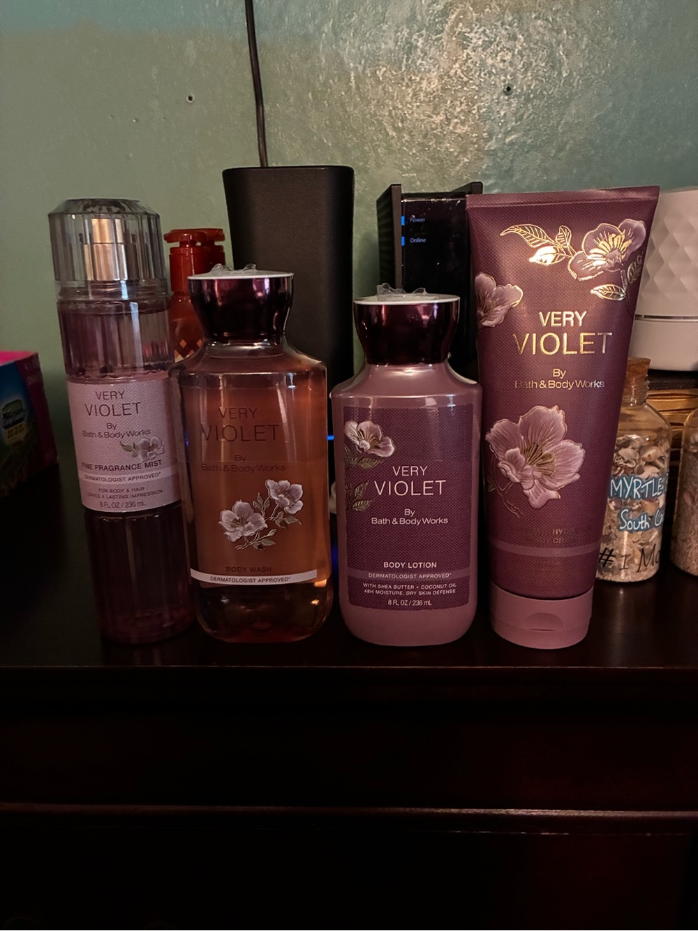 Bath & Body Works Very Violet Body Care Set - Purple 4 Pc Set